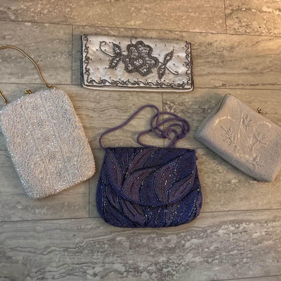 Assortment Of 4 Elegant Vintage Beaded Handbags - Picture 1 of 6